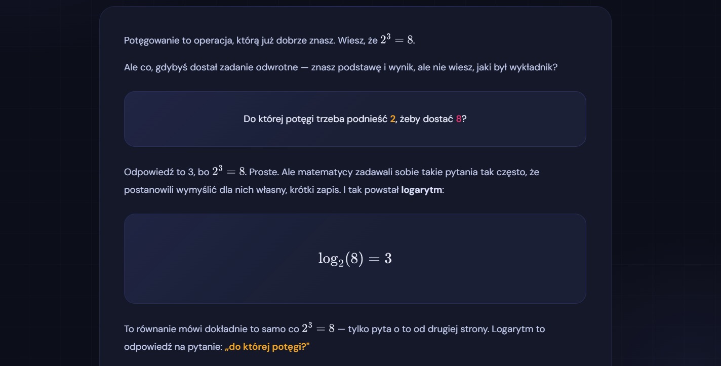 Wprowadzenie do logarytmów